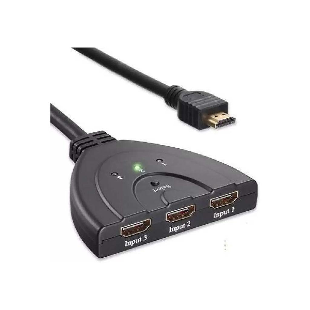 Import 3x1 HDMI Pigtail Switch Splitter 