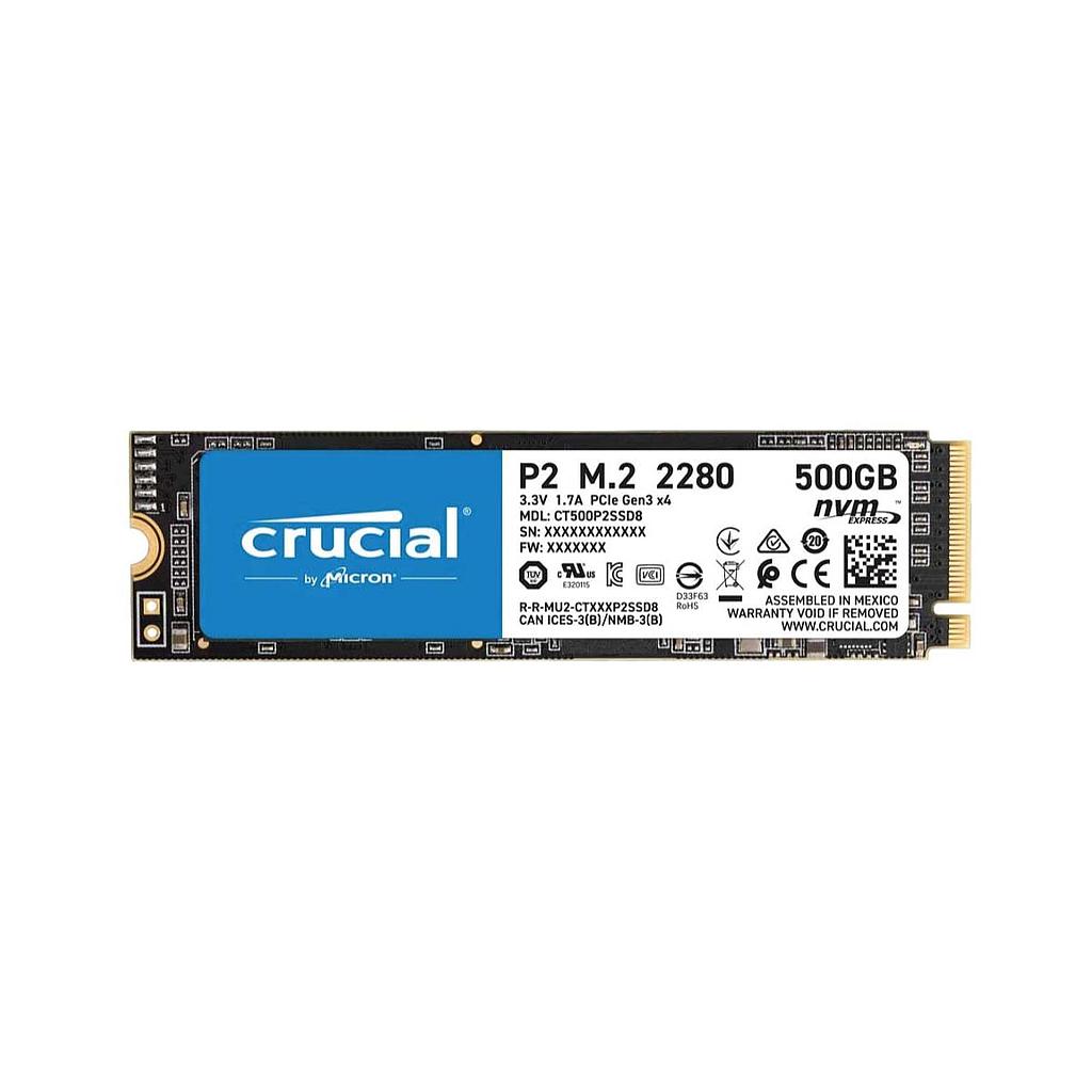 Crucial P2 500GB PCIe M.2 2280 SSD Hard Disk
