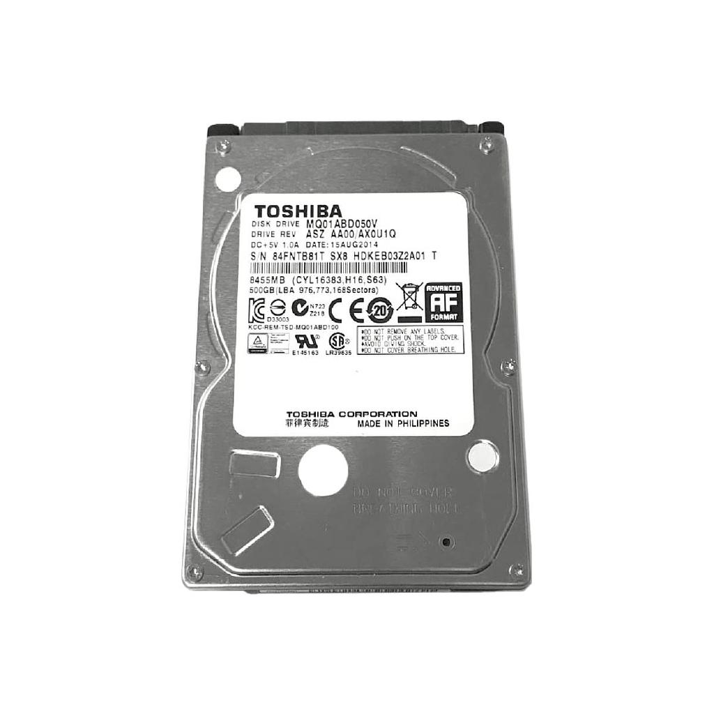 Toshiba 500GB 2.5" 5400RPM Laptop Internal Hard Disk
