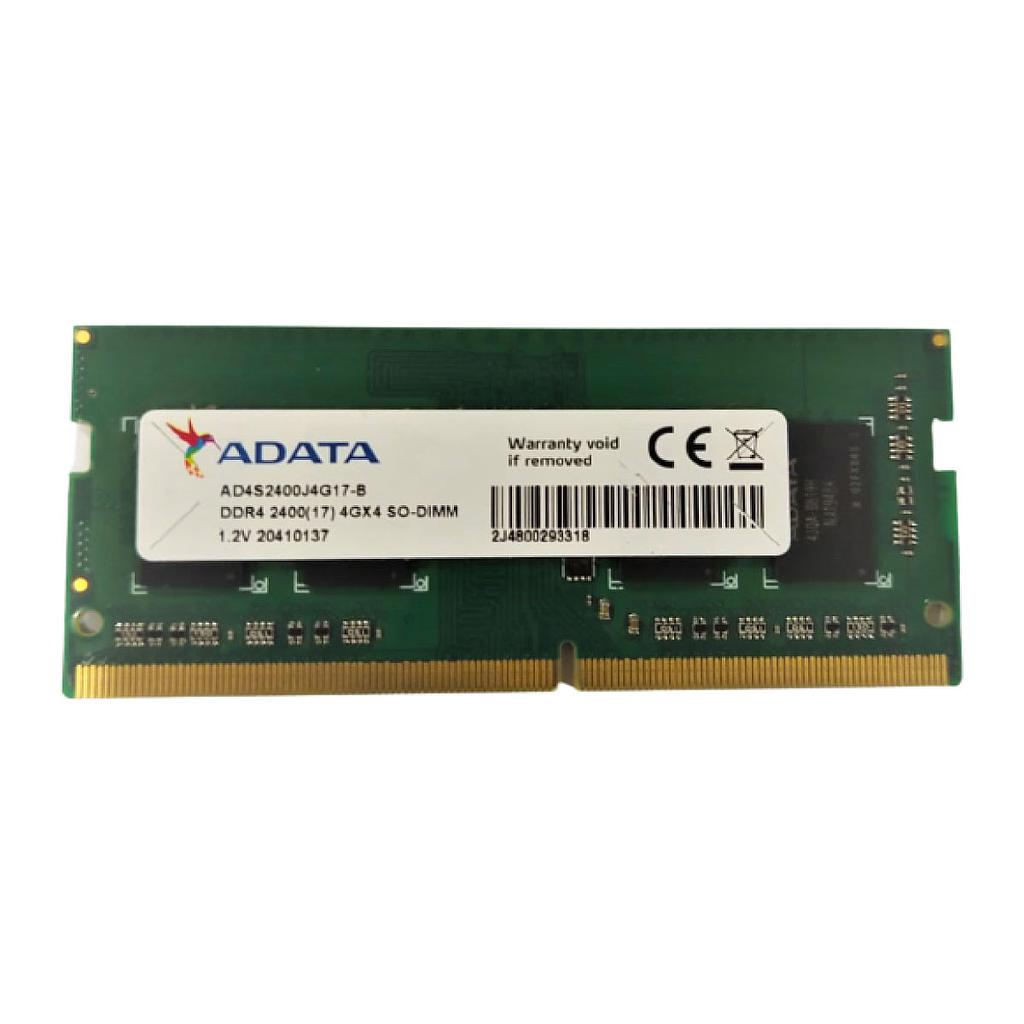Adata 4GB DDR4 2400MHz PC4-19200 Laptop Ram
