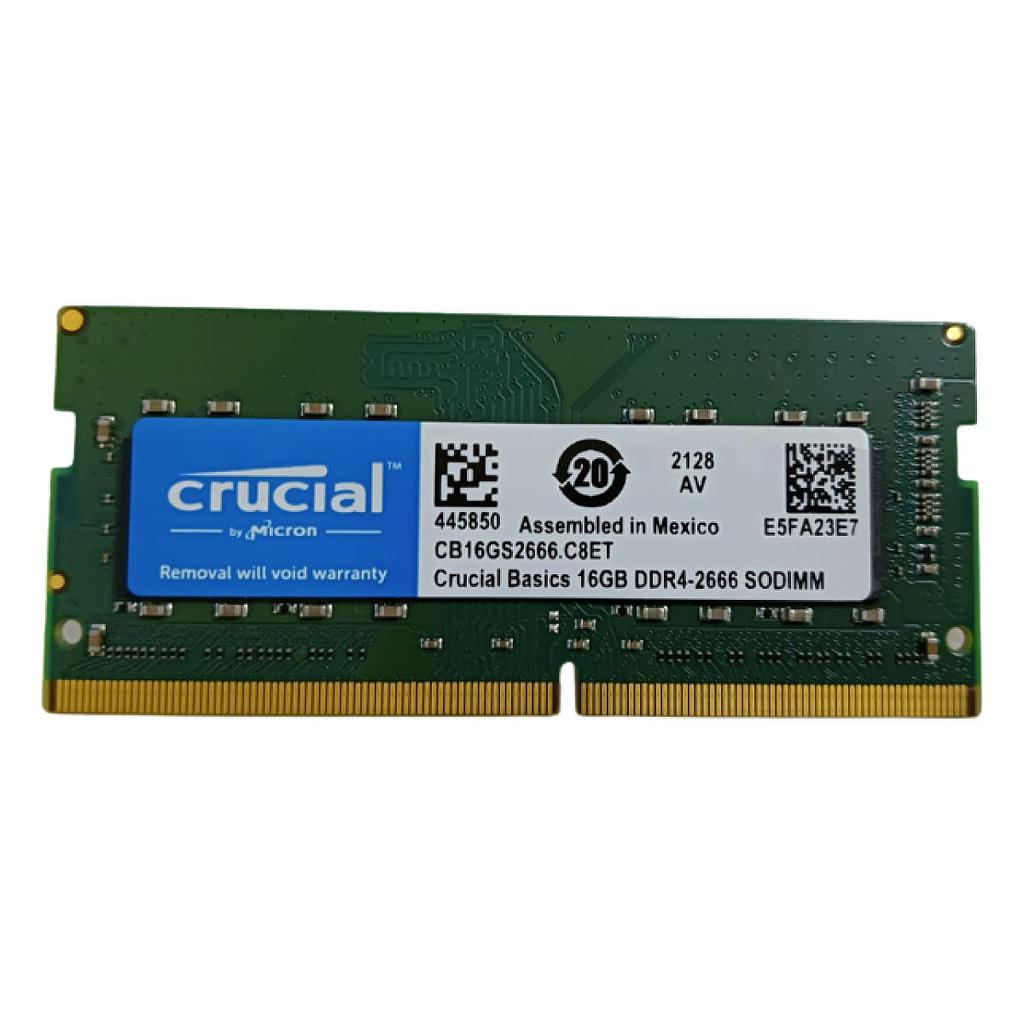 Crucial CB16GS2666 16GB DDR4 2666MHz Laptop Ram | ERP