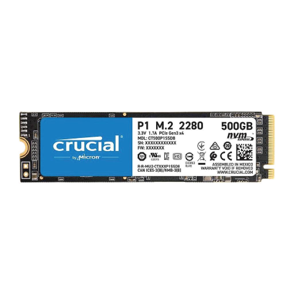 Crucial P1 500GB 3D NAND NVMe PCIe M.2 SSD Laptop Hard Disk