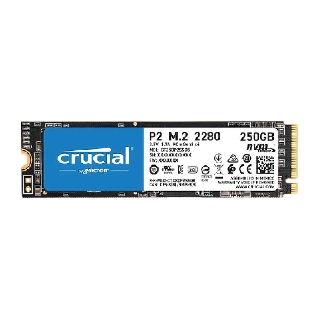 Crucial P2 250GB NVMe PCIe M.2 SSD Internal Hard Disk