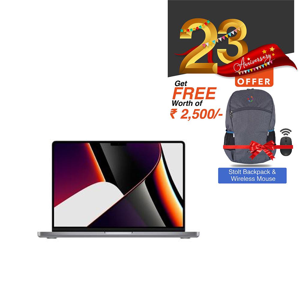Apple MacBook Pro 14 MKGP3HN/A Laptop : Apple M1 Chip|16GB|512GB|14.2"Retina Display|macOS