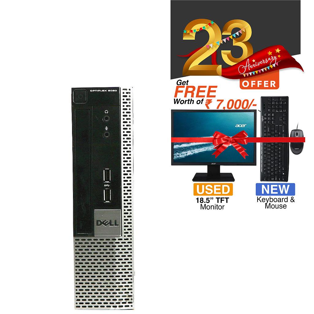 DELL Optiplex 9020 Mini SFF Desktop CPU: Intel Core i5-4th Gen|8GB|500GB|Dos
