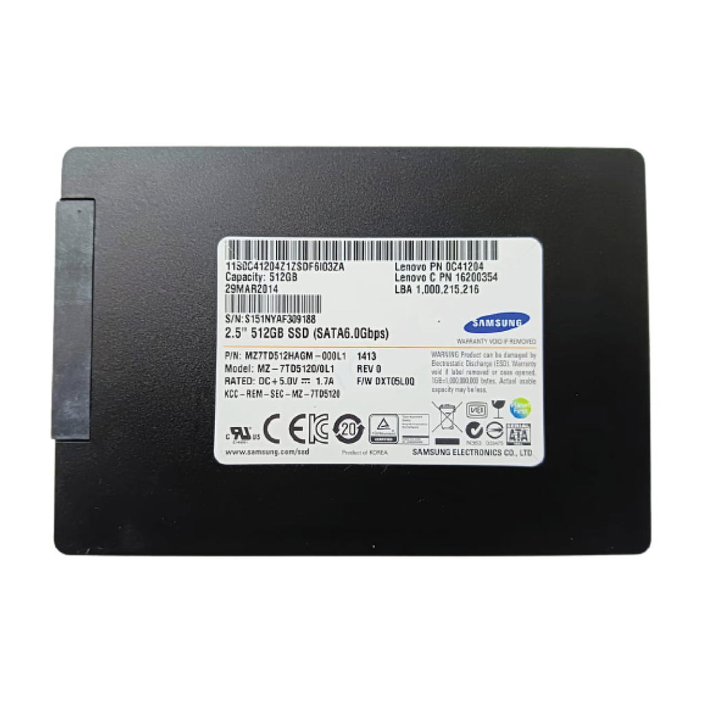 Samsung SATA 2.5" 6Gb/s | 512GB SSD Hard Disk 