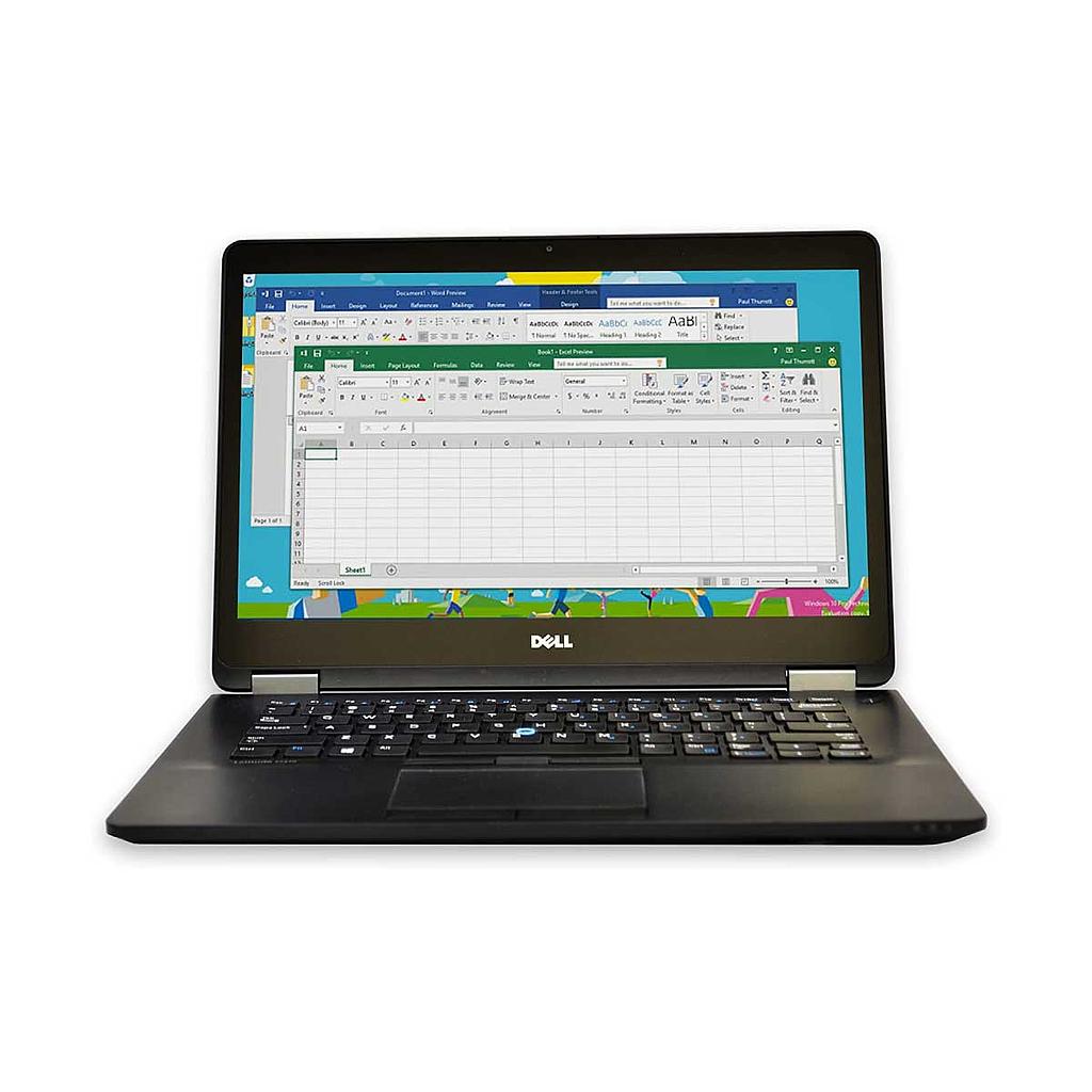 Dell Lattitude E7470 Laptop : Intel Core i5-6th Gen|8GB|256GB|14"QHD Touch|Win 10Pro