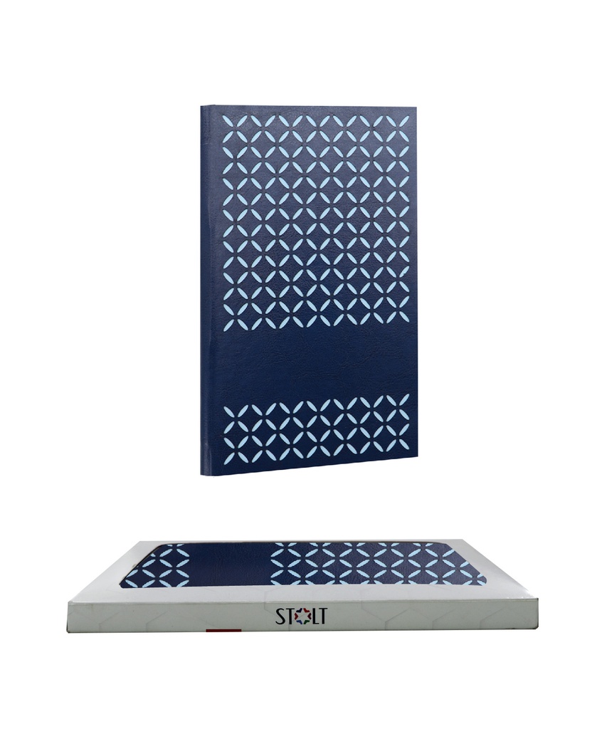 STOLT Gloris Notebook - Business Series|Navy Blue with Sky Blue