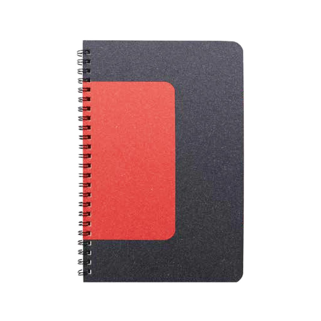 STOLT Prism Notebook - Basic Series|Grey with Red