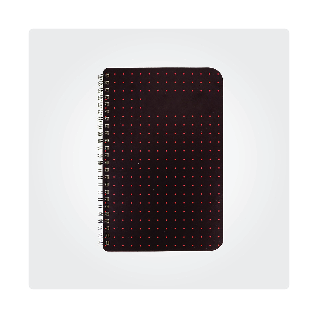 Blitz Notebook -Basic Series | Black with Red