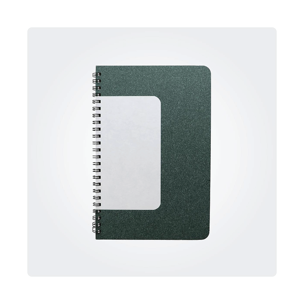 Prism Notebook -Basic Series | Green with White