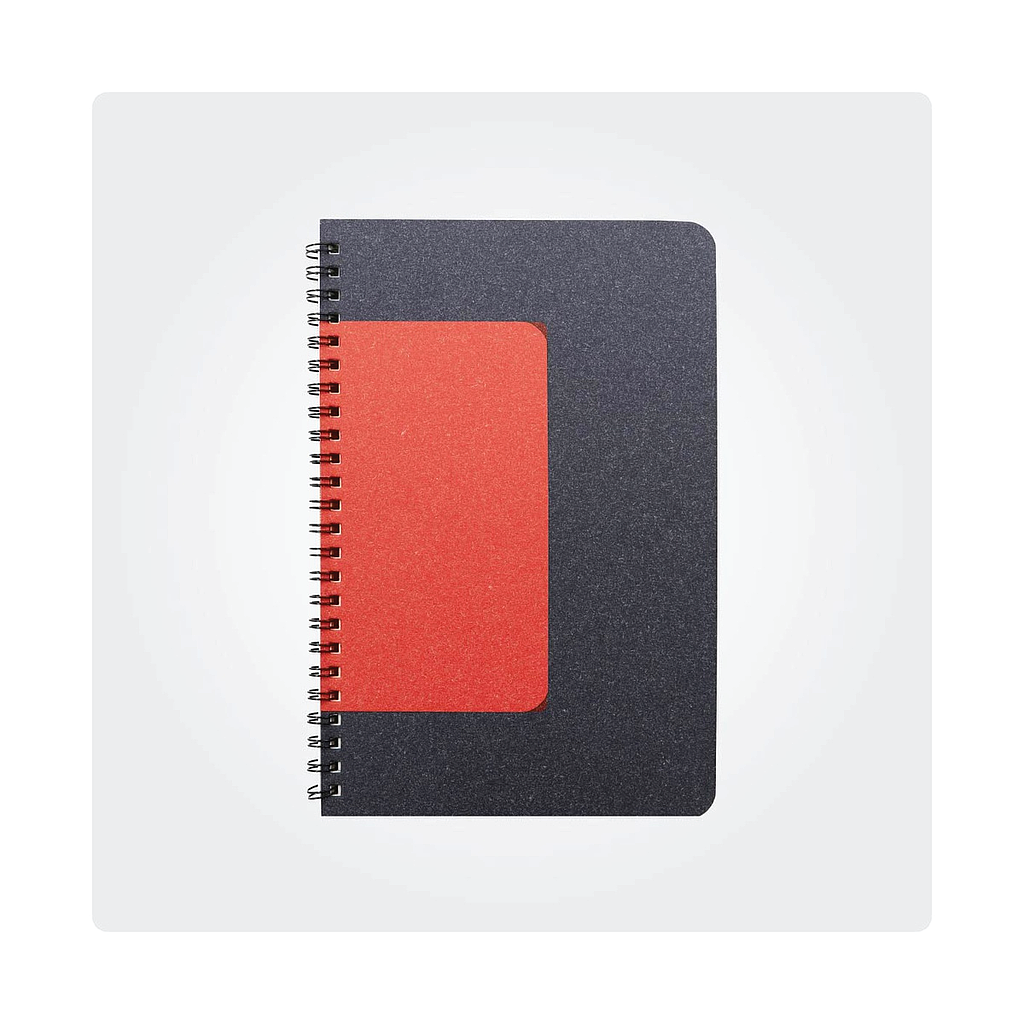 Prism Notebook -Basic Series | Grey with Orange